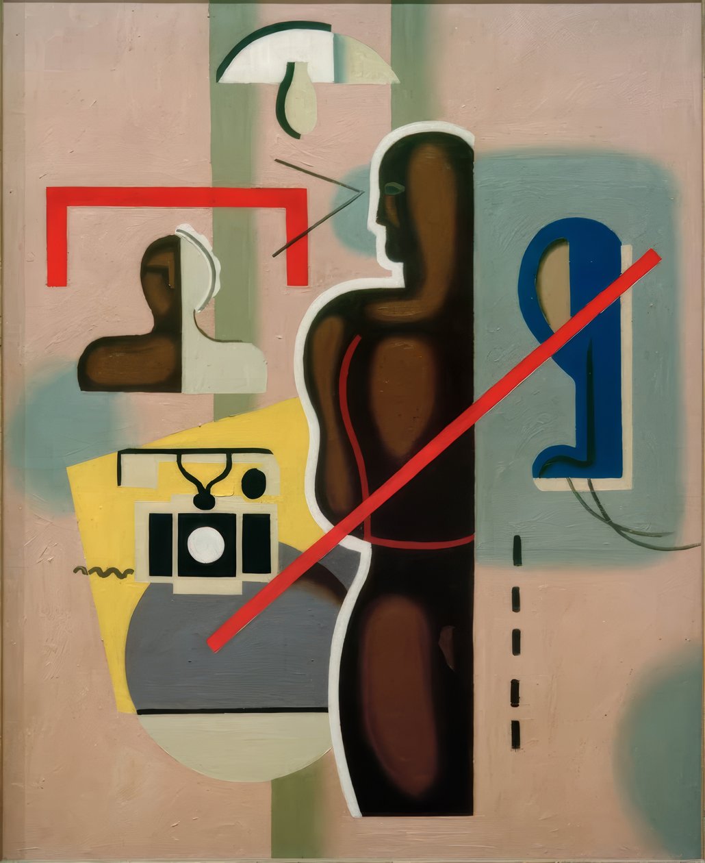 Figur und Telefon von Willi Baumeister