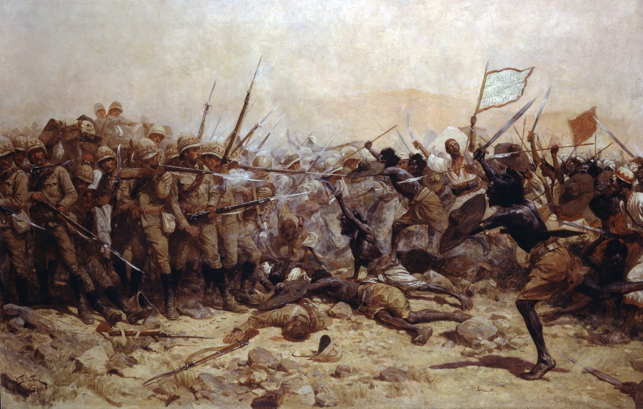 Die Schlacht von Abu Klea, 17. Januar 1885, 1896 von William Barnes Wollen