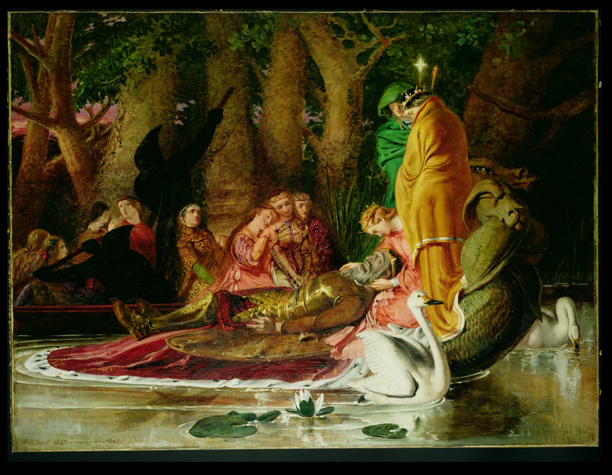 Die Klage von König Artus von William Bell Scott