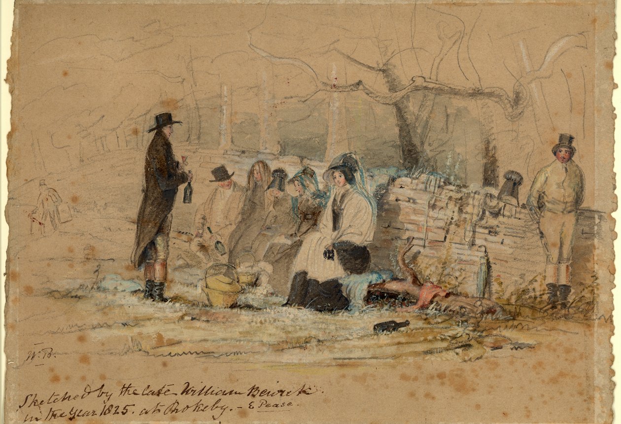 Das Rokeby-Picknick, 1825 von William Bewick