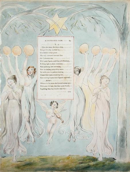 Eine pindarische Ode, aus den Gedichten von Thomas Gray, veröffentlicht 1797-98 von William Blake