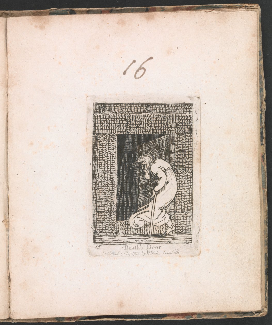 Deaths Door, Platte 16 aus For Children. The Gates of Paradise, 1793 von William Blake
