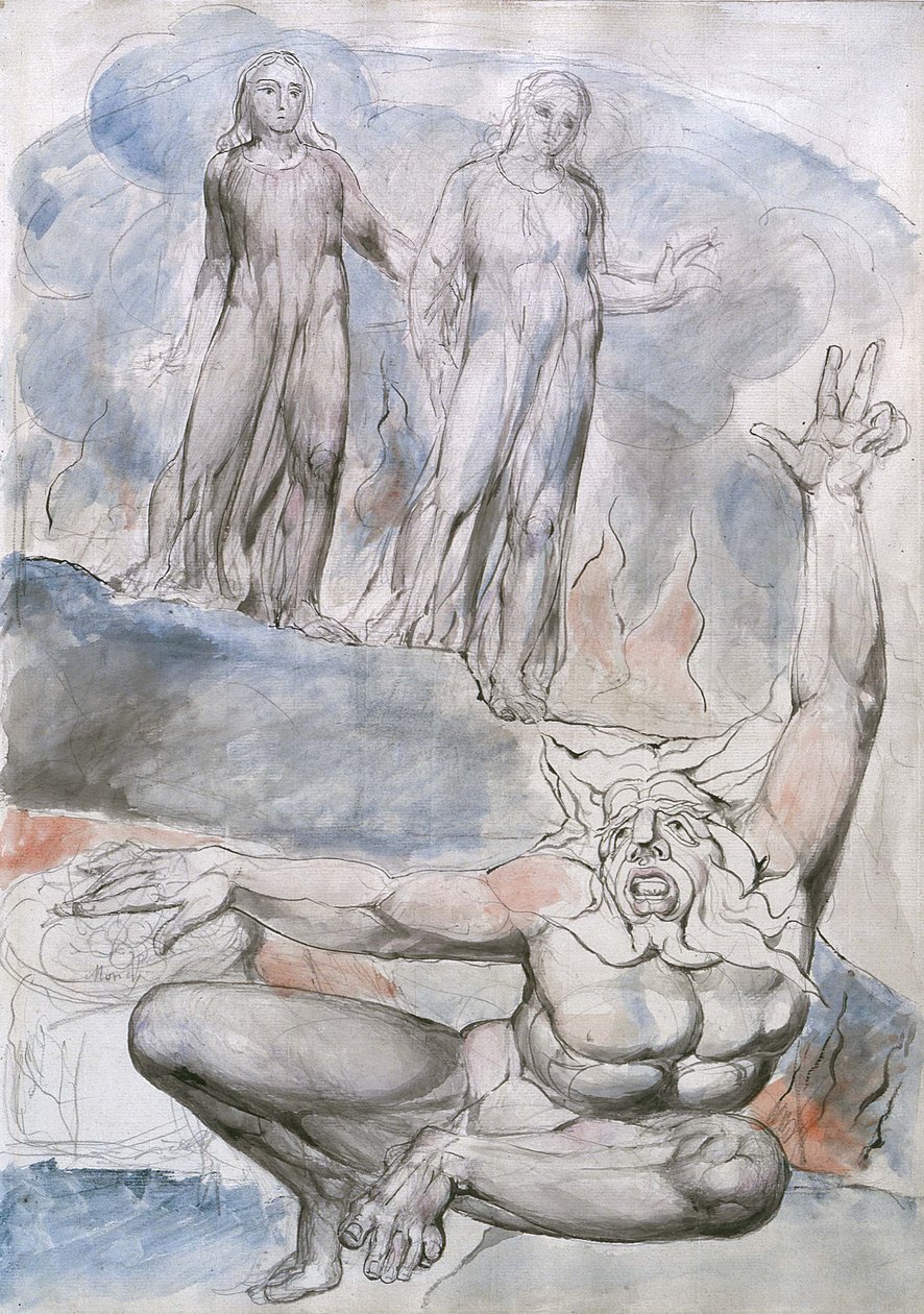 Illustrationen zu Dantes Göttlicher Komödie von William Blake