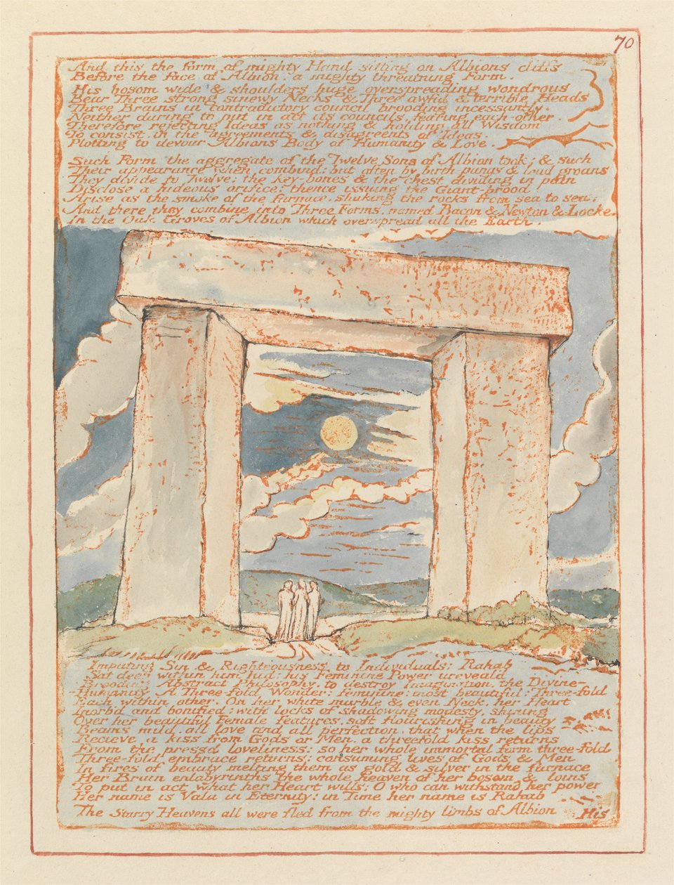 Jerusalem, Platte 70 von William Blake