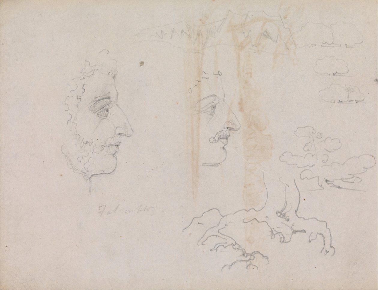 Blake-Varley-Skizzenbuch von 1819, Seiten 37 und 38 von William Blake