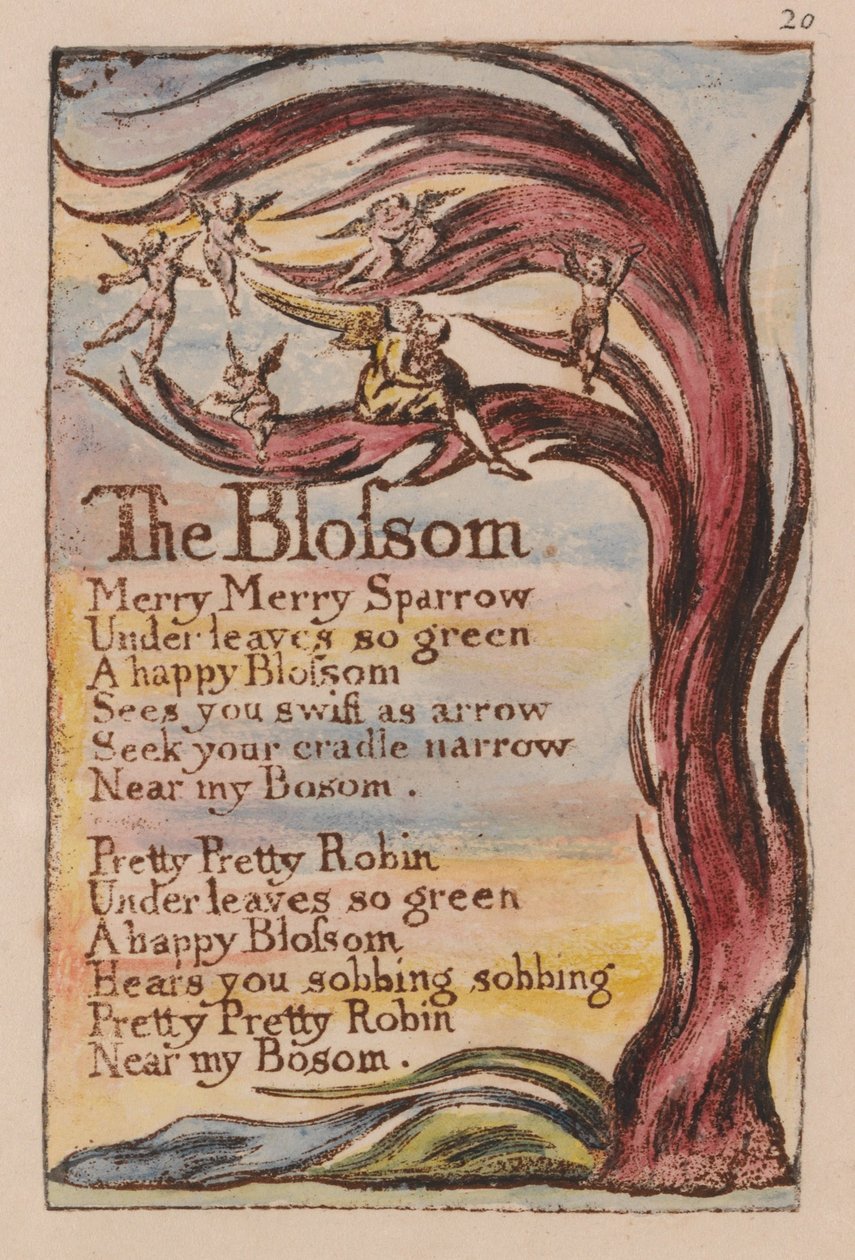 Lieder der Unschuld und der Erfahrung, Platte 20 von William Blake