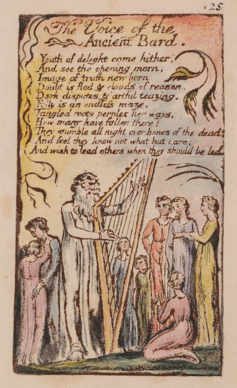 Lieder der Unschuld und der Erfahrung, Platte 25 von William Blake