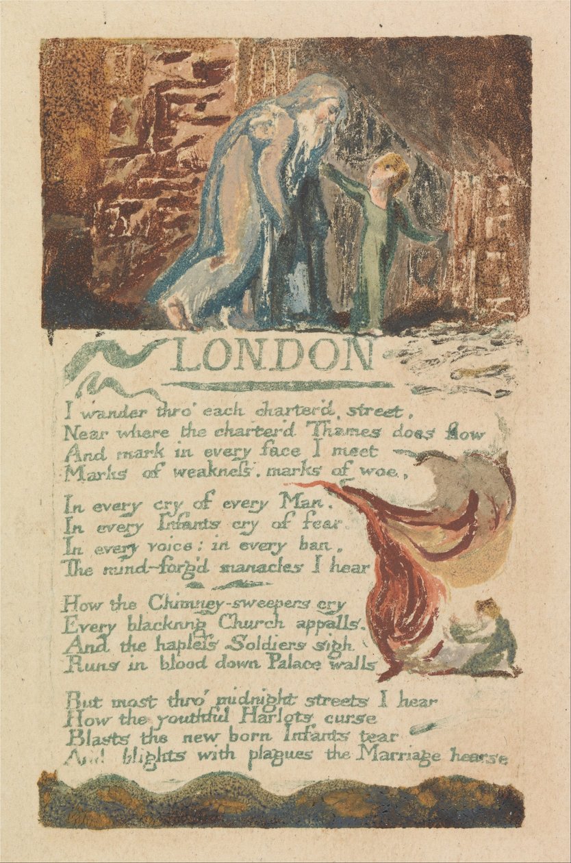Lieder der Unschuld und der Erfahrung, Platte 39 von William Blake