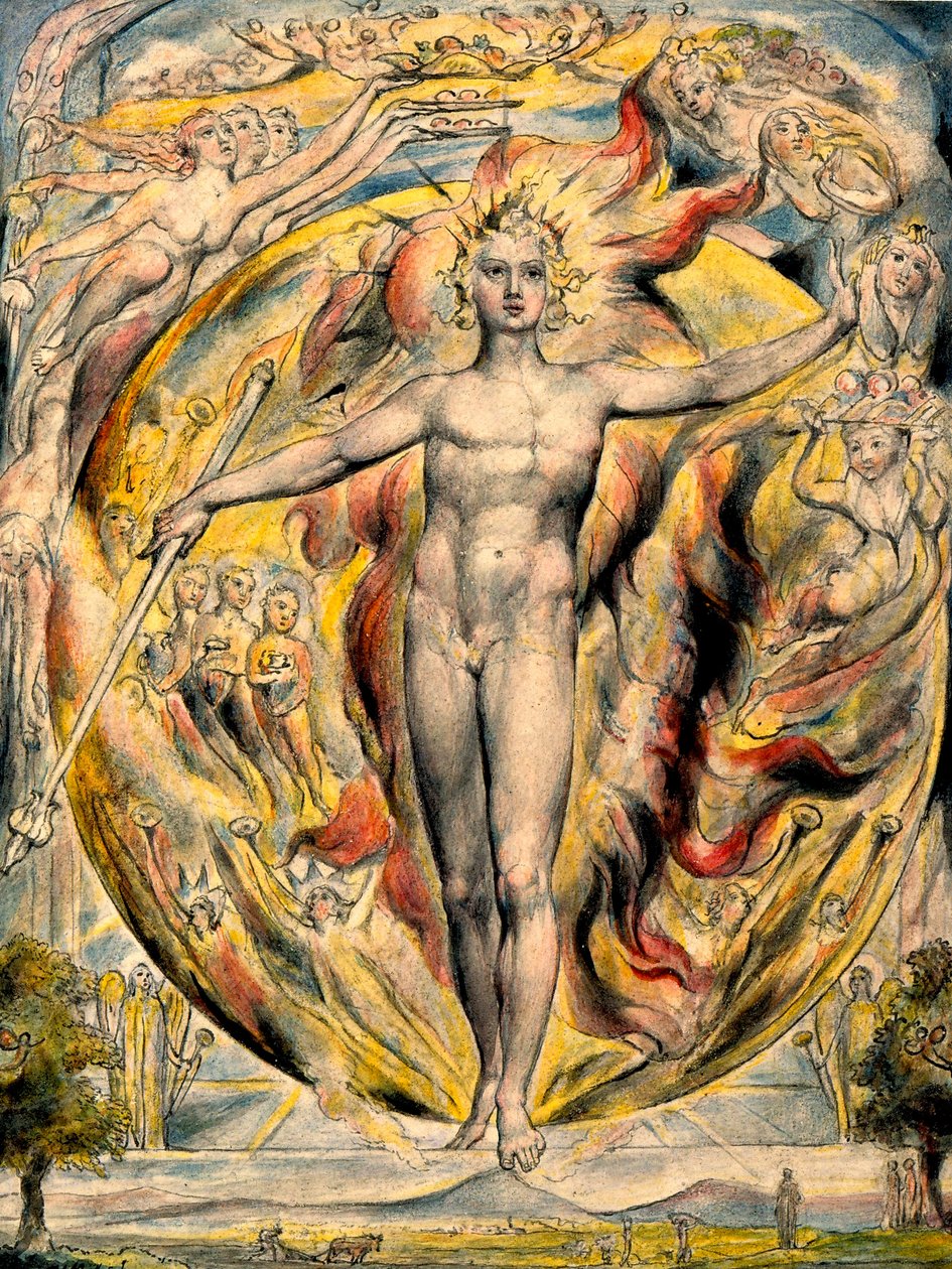 Die Sonne an seinem östlichen Tor von William Blake