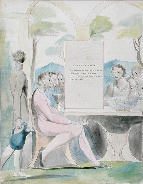 Die Triumphe von Owen, Design 88 aus The Poems of Thomas Gray, 1797-98 von William Blake