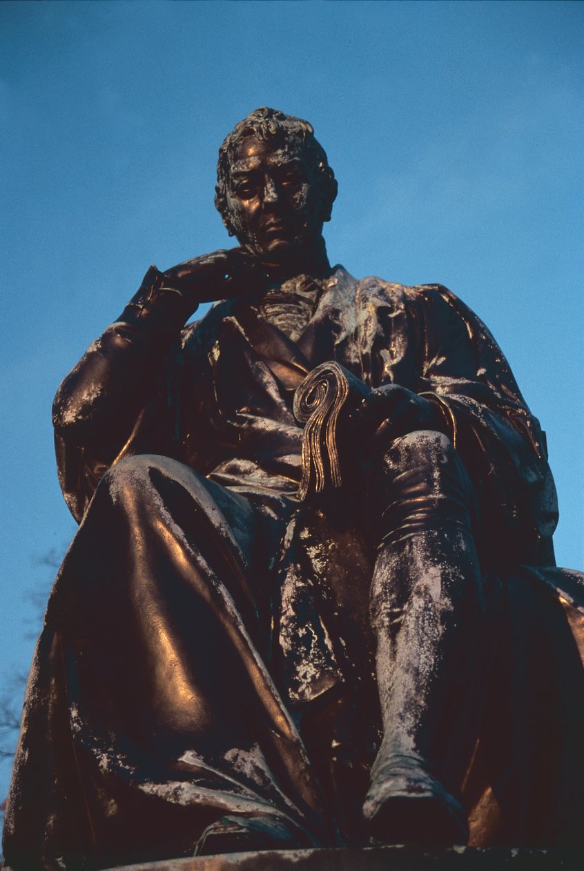 Detail der Statue von Dr. Edward Jenner 1749-1823 von William Calder Marshall