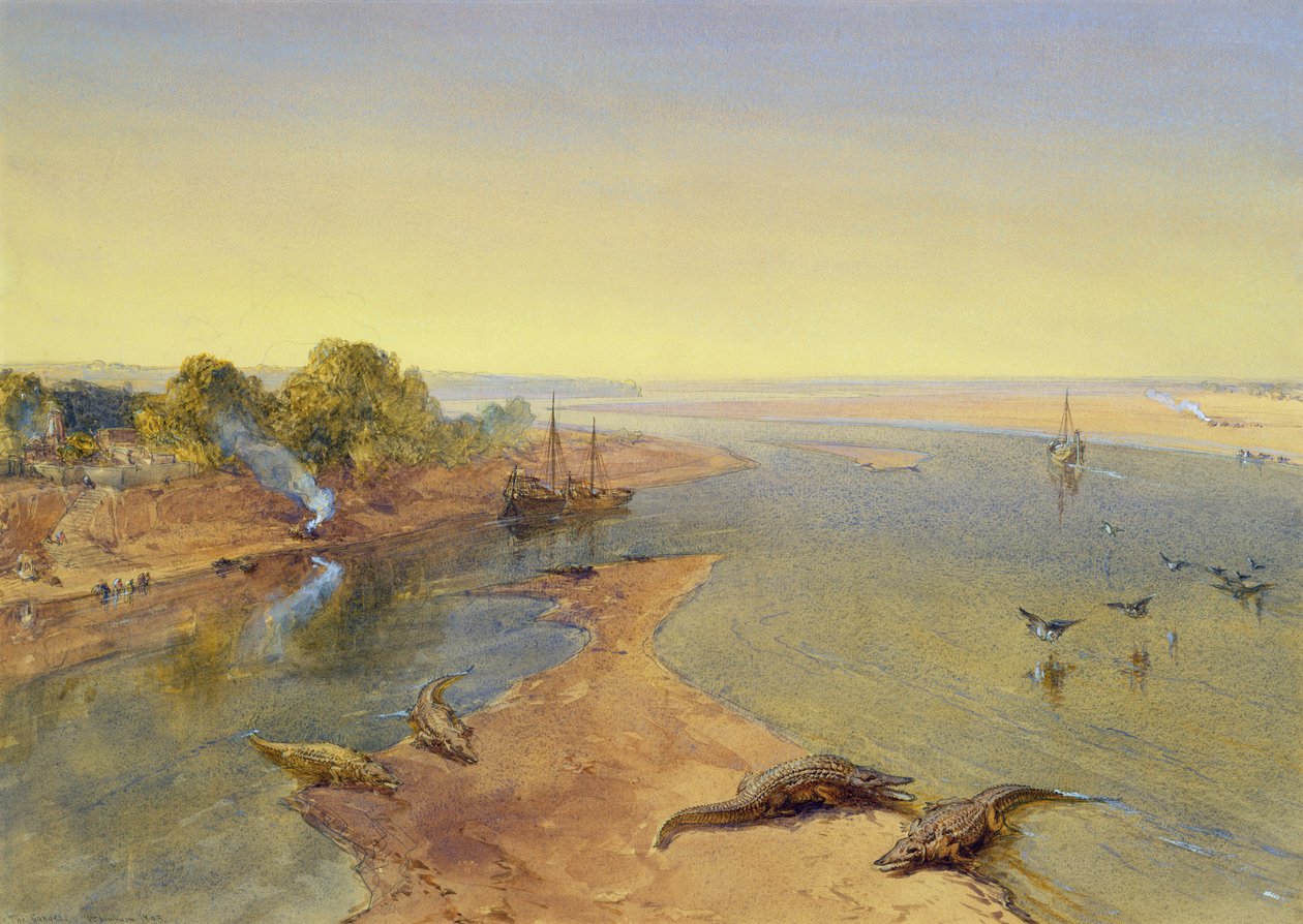 Der Ganges, 1863 von William Crimea Simpson