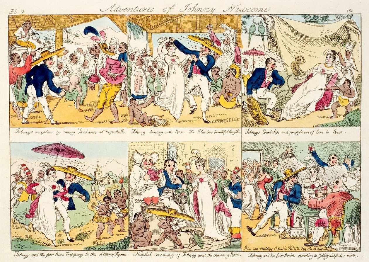 Die Abenteuer von Johnny Newcome, veröffentlicht 1812 von William Elmes