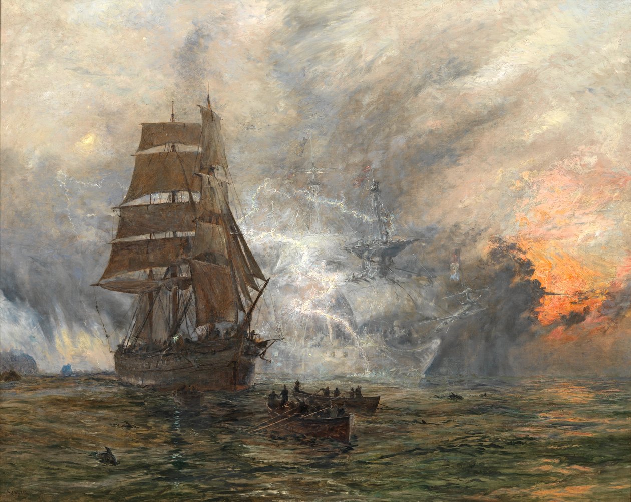 Das Geisterschiff, ca. 1889 von William Lionel Wyllie