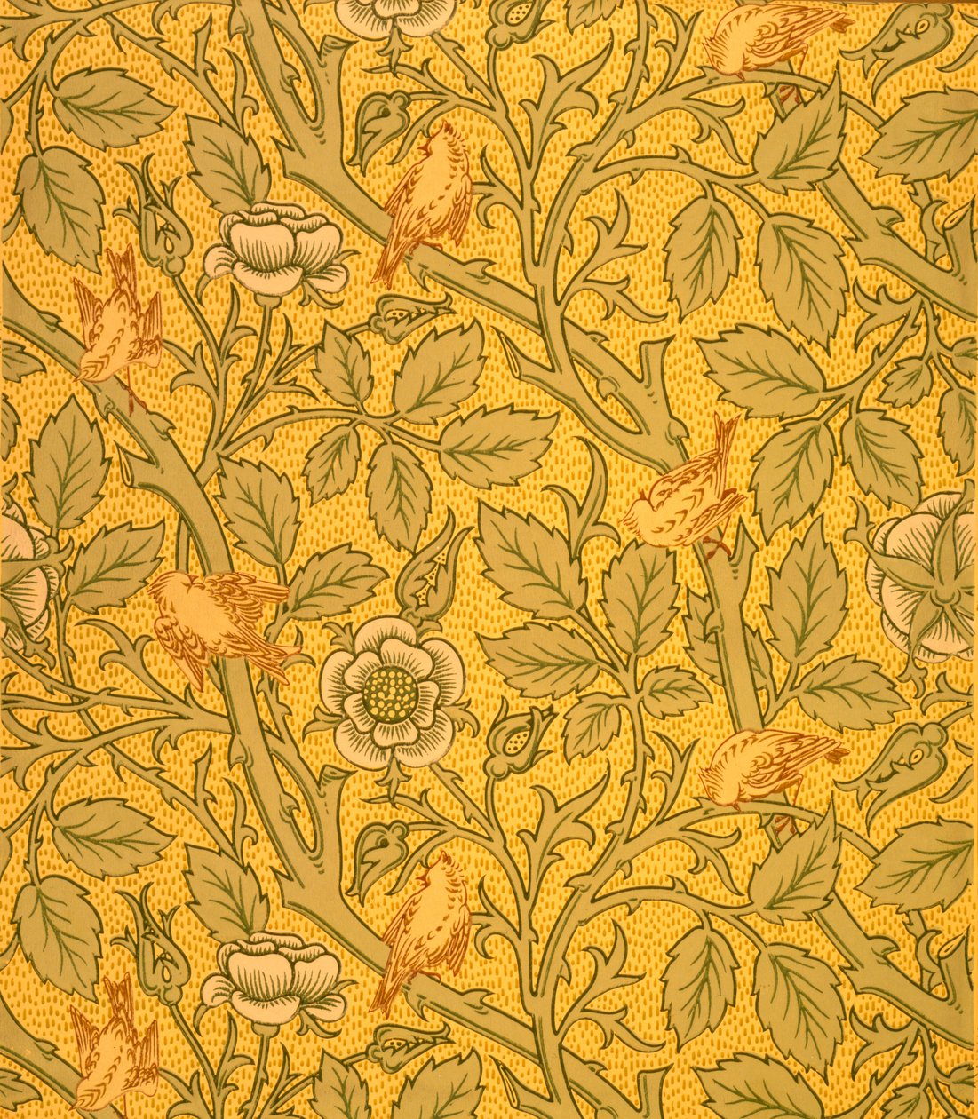 Vogeltapetendesign von William Morris