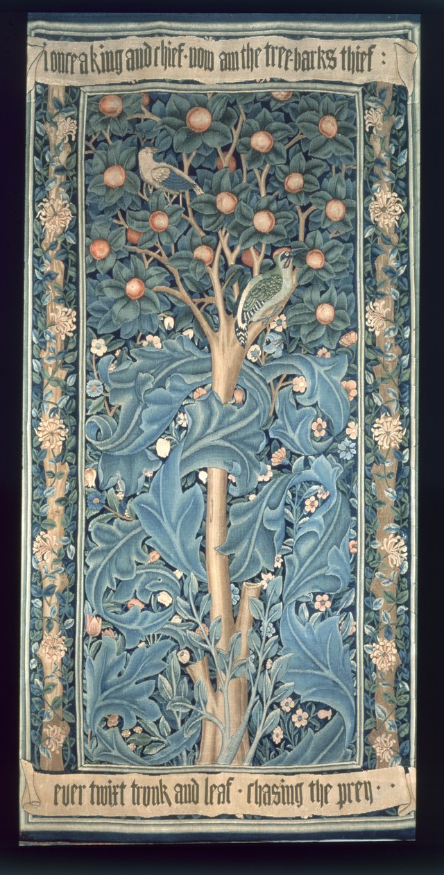 Der Specht-Wandteppich, entworfen von William Morris (1834-96) 1885 von William Morris