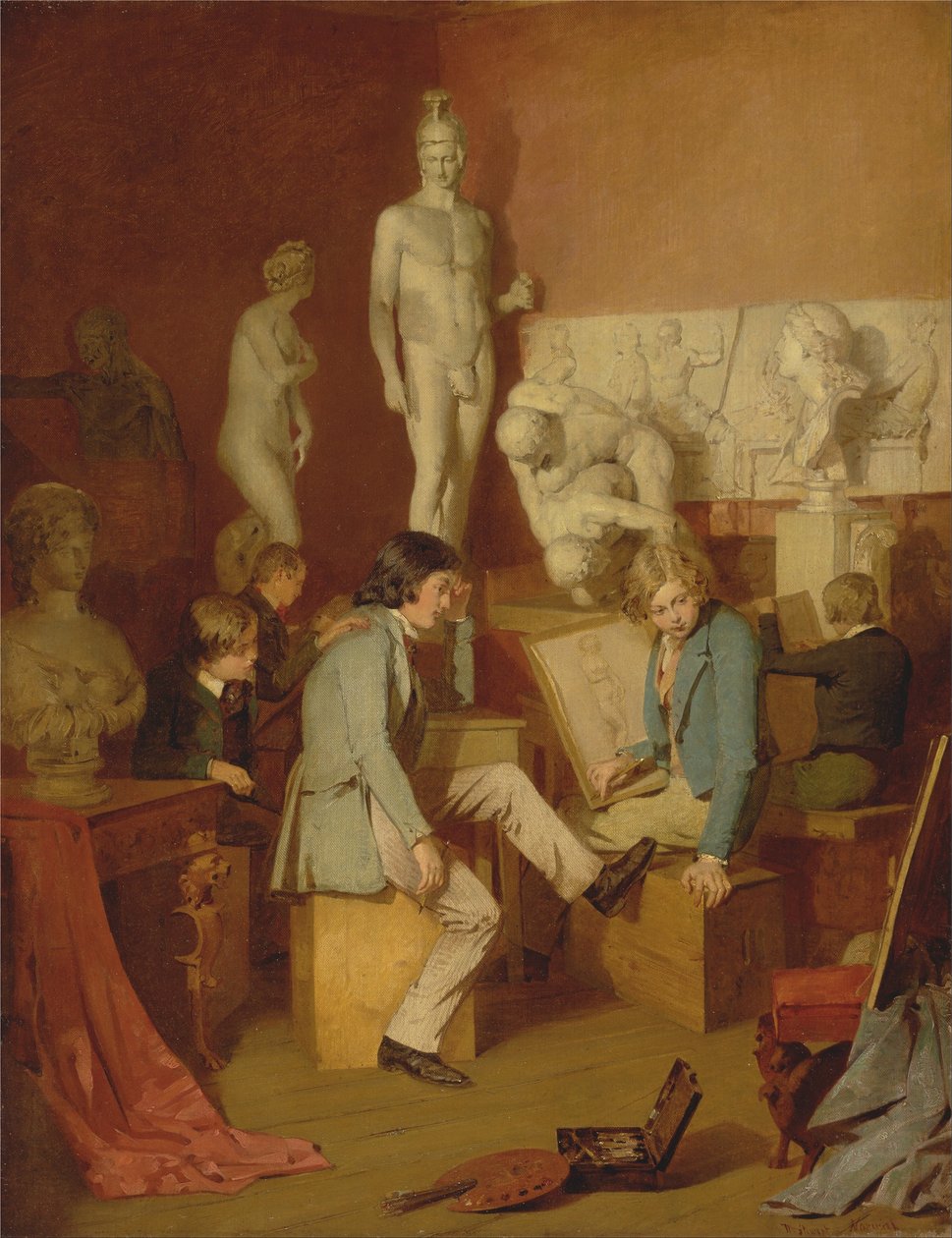 Innenraum einer Akademie - Die Kritiker von William Stewart