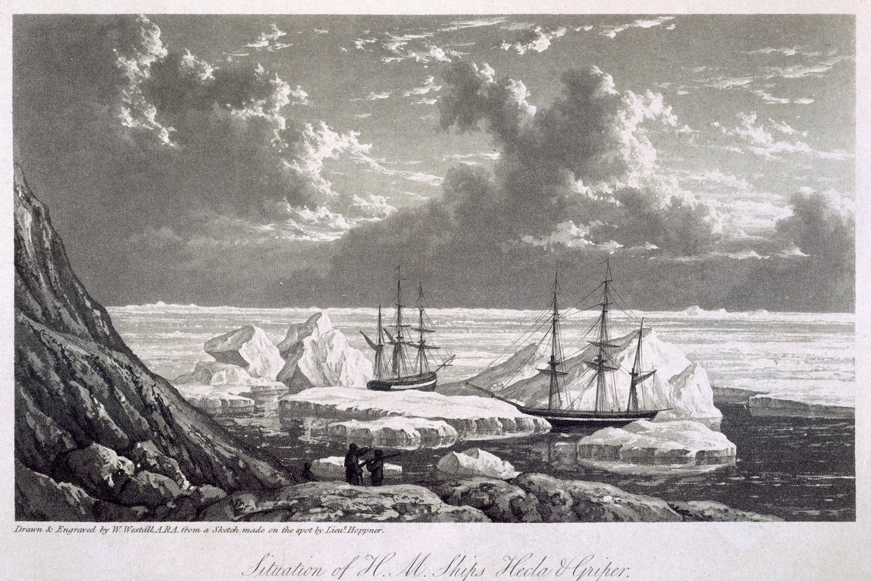 Situation der H.M. Schiffe Hecla und Griper vom 17. bis 23. August 1820, aus 