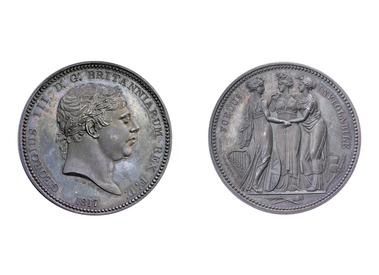 Drei Grazien Musterkrone, 1817 von William Wyon