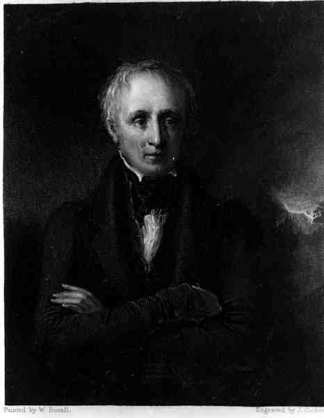 Porträt von William Wordsworth (1770-1850), graviert von J. Cochran von William after Boxall