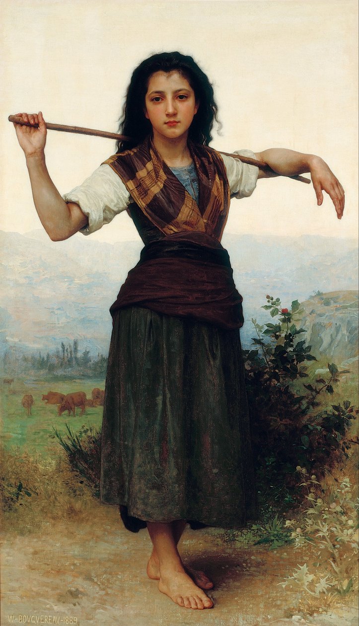 Die kleine Schäferin von William-Adolphe Bouguereau