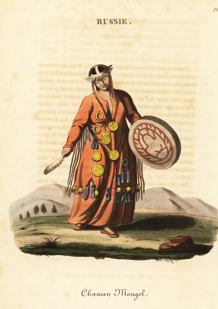 Weibliche Magierin oder Schamanin, mongolisches Volk von William (after) Alexander