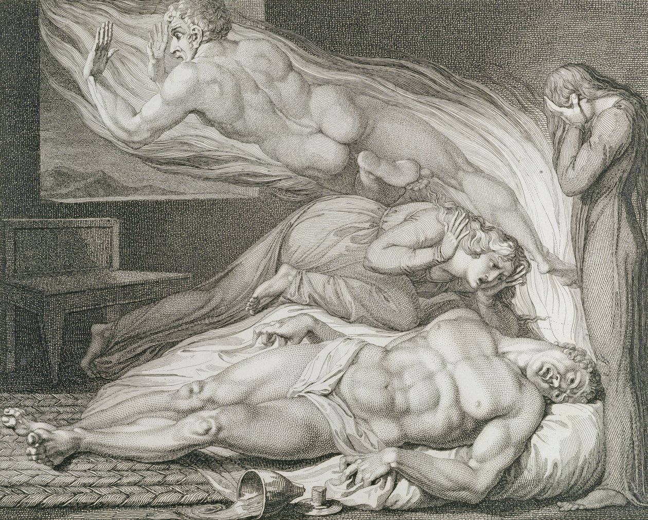 Der Tod des starken bösen Mannes, pl.6, Illustration aus 