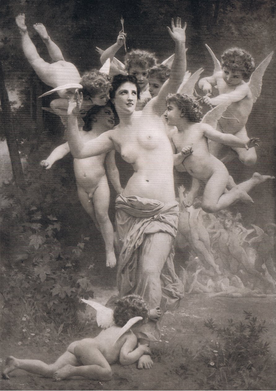 Ein Nest von Cupidos von William Adolphe after Bouguereau