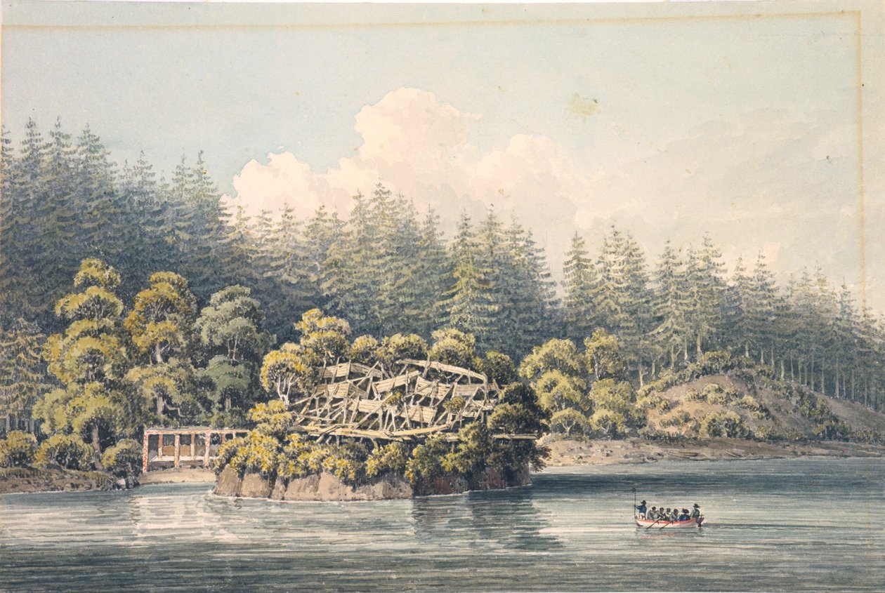 Verlassenes Indianerdorf, Georgia von William Alexander