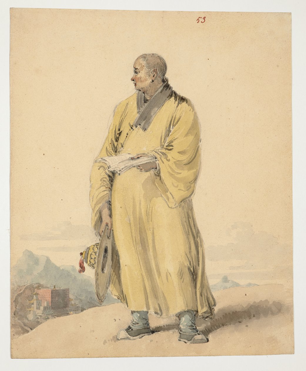 Porträt eines Lama oder Bonze von William Alexander