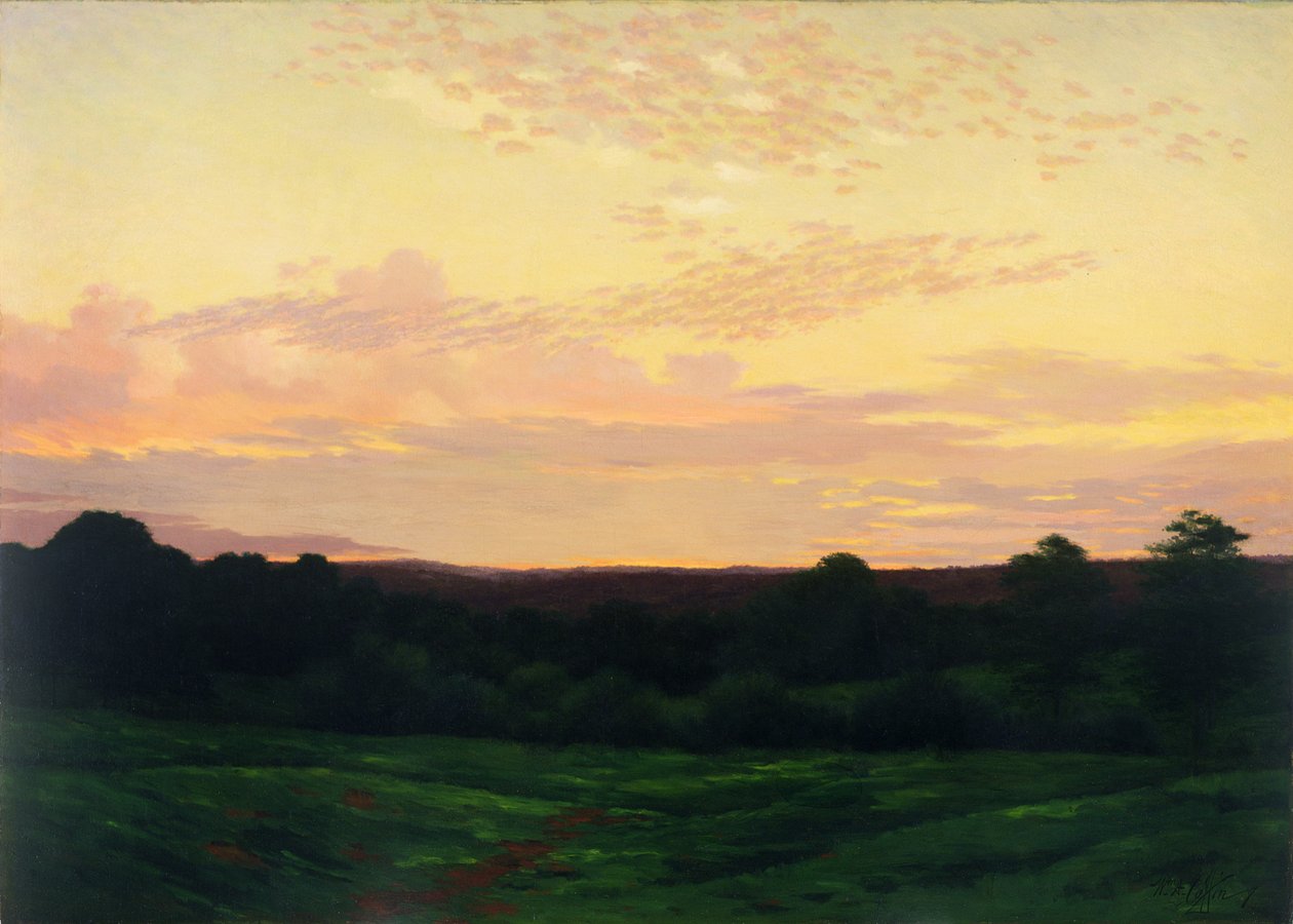 Abend, Somerset Valley, Pennsylvania, ca. 1898 von William Anderson Coffin