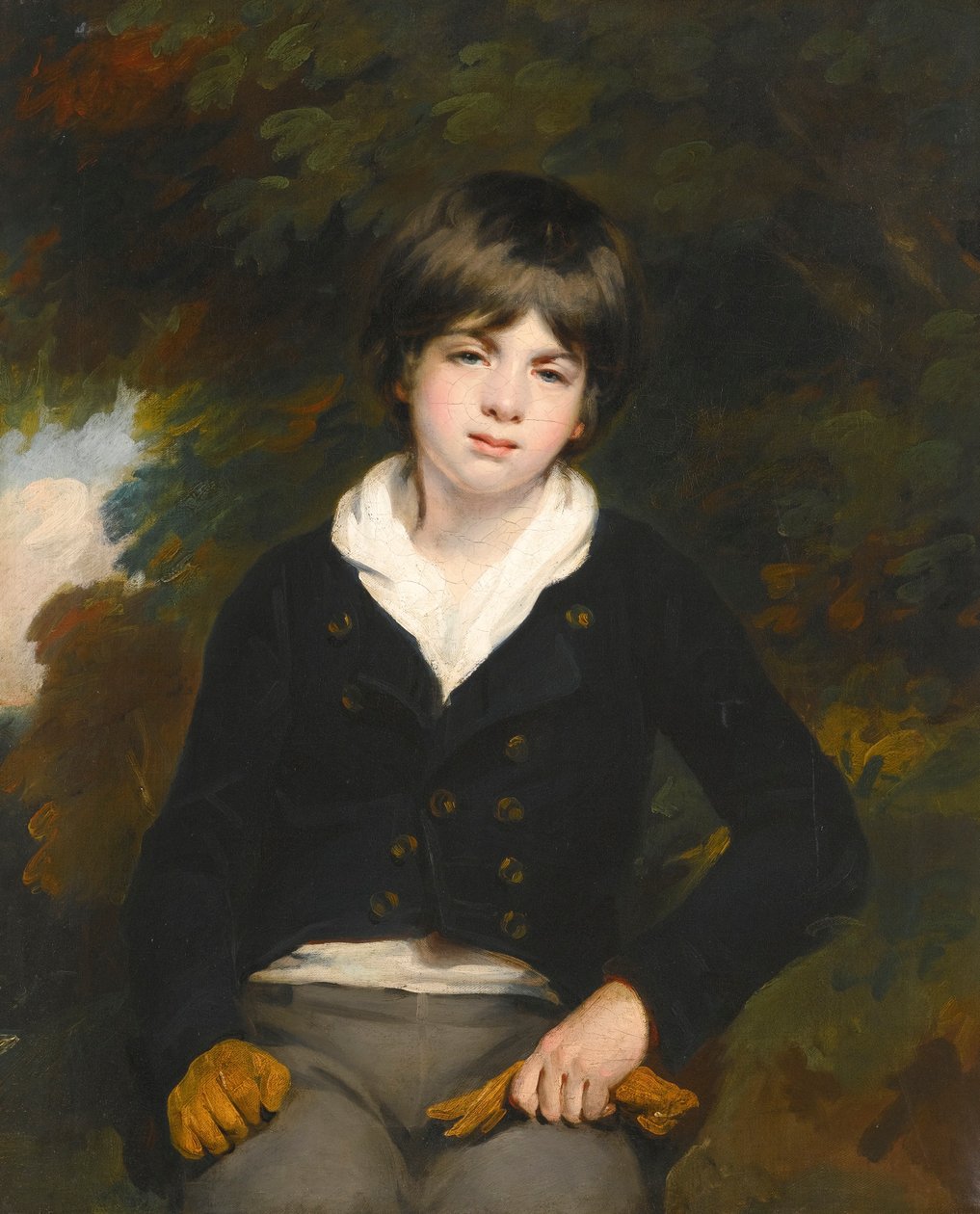 Porträt eines Jungen, angeblich Master Barker von William Beechey