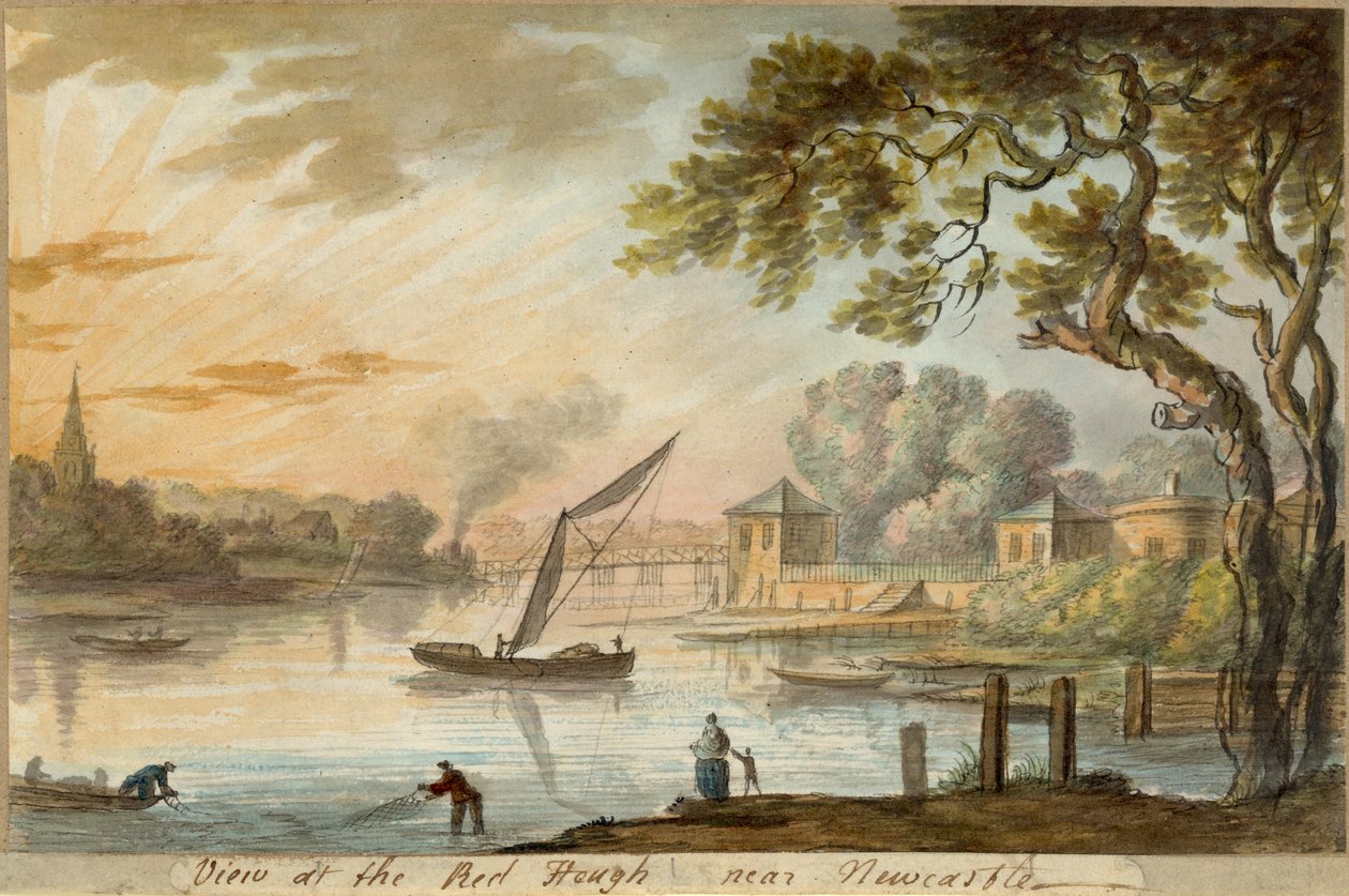 Ansicht des Red Heugh bei Newcastle von William Beilby