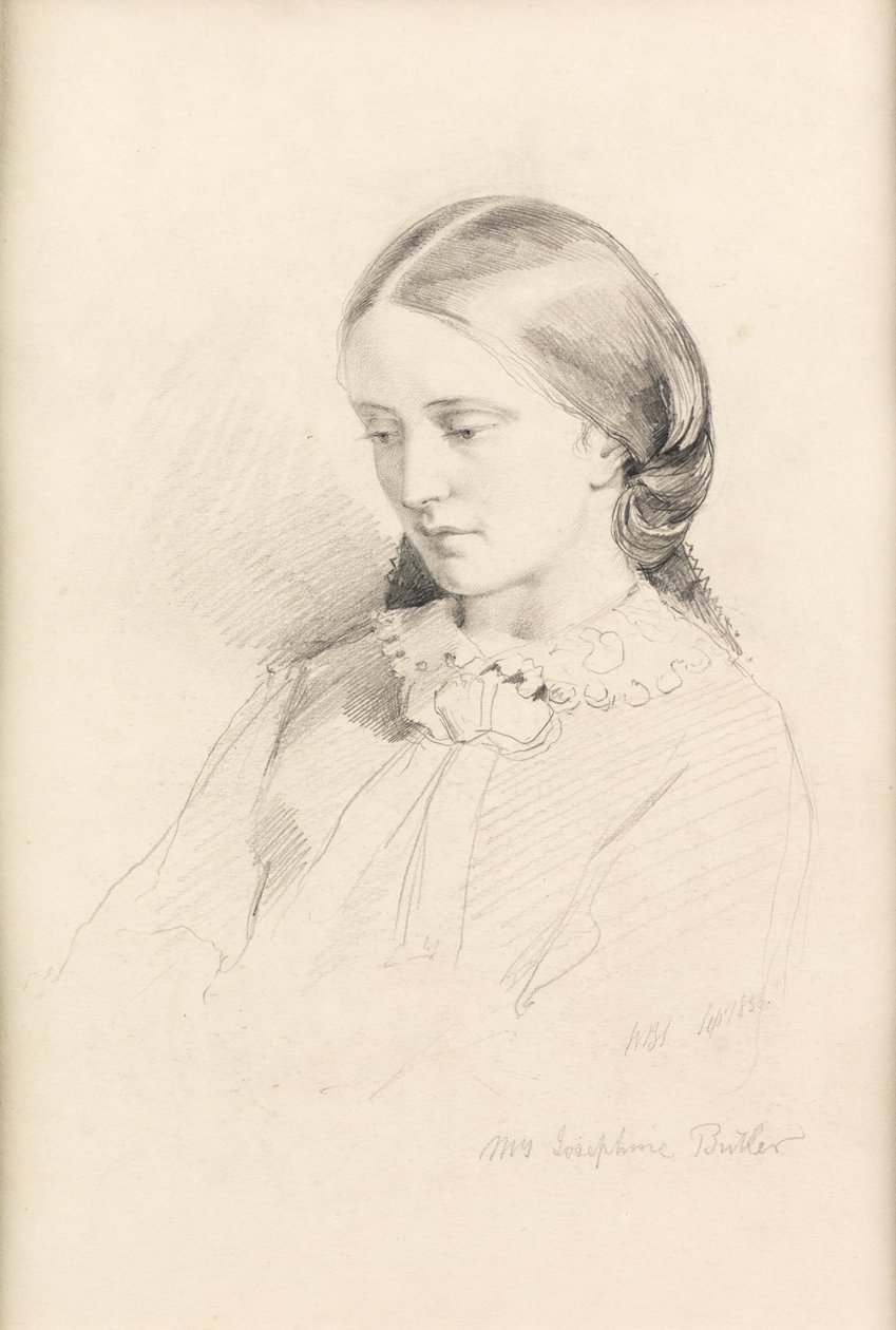 Josephine Butler, frühe feministische Aktivistin, 1856 von William Bell Scott