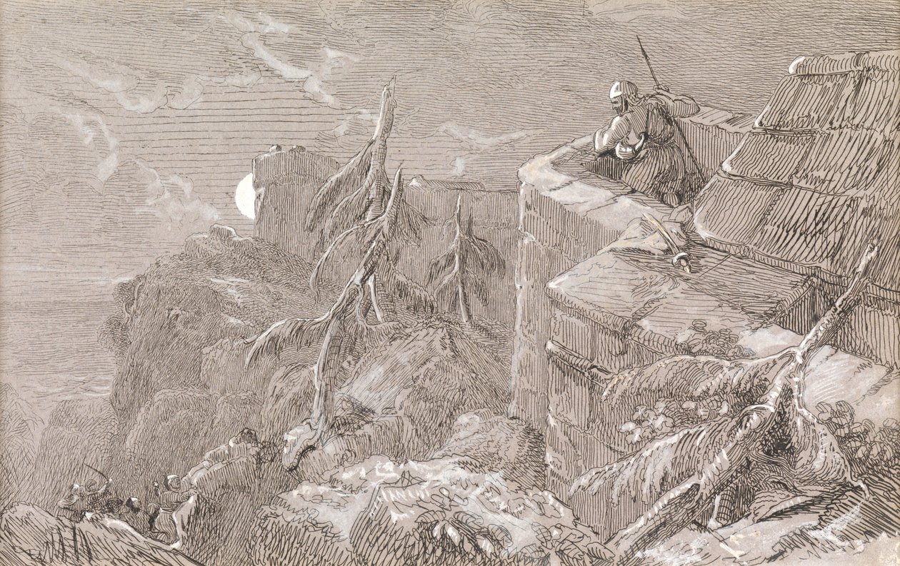Sturm auf die Burg von William Bell Scott