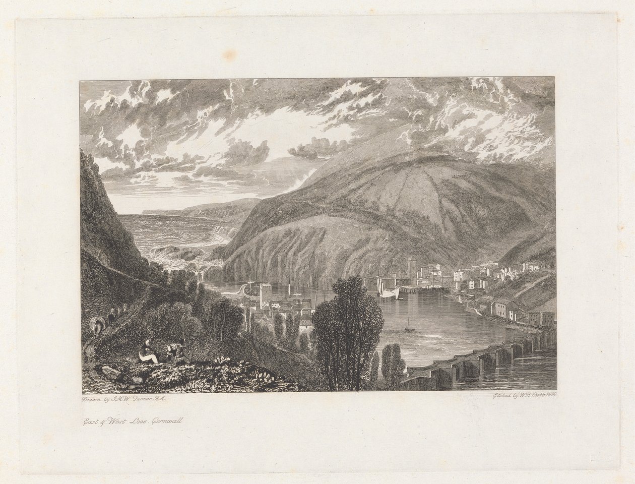East & West Looe, Cornwall von William Bernard Cooke
