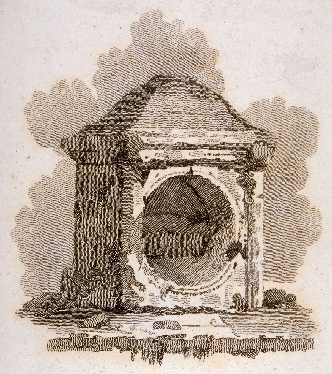 Der London Stone, Cannon Street, City of London, 1806 von William Bernard Cooke