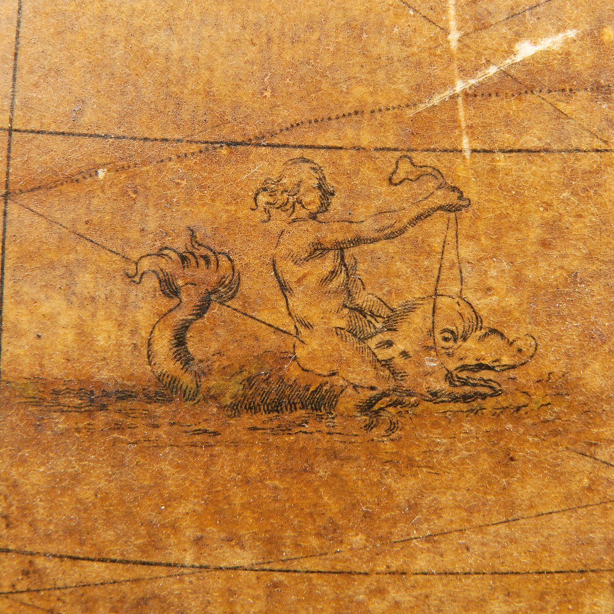 Früher englischer Erdglobus, ca. 1673 von William Berry