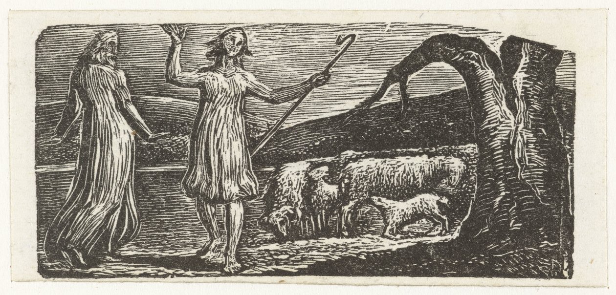 Colinet reist in trauriger Stimmung ab von William Blake
