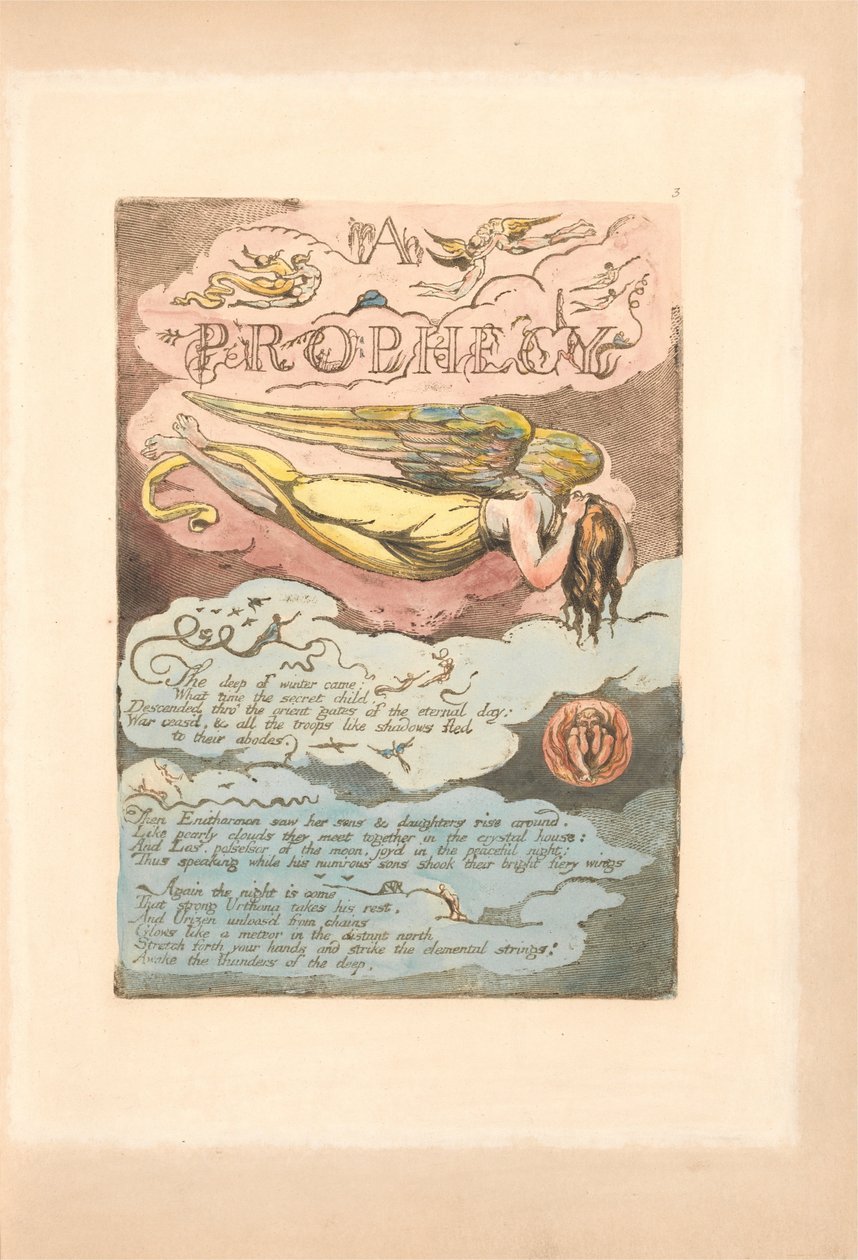Europa. Eine Prophezeiung, Platte 5, Eine Prophezeiung - Der tiefe Winter kam . . . . (Bentley 6) von William Blake