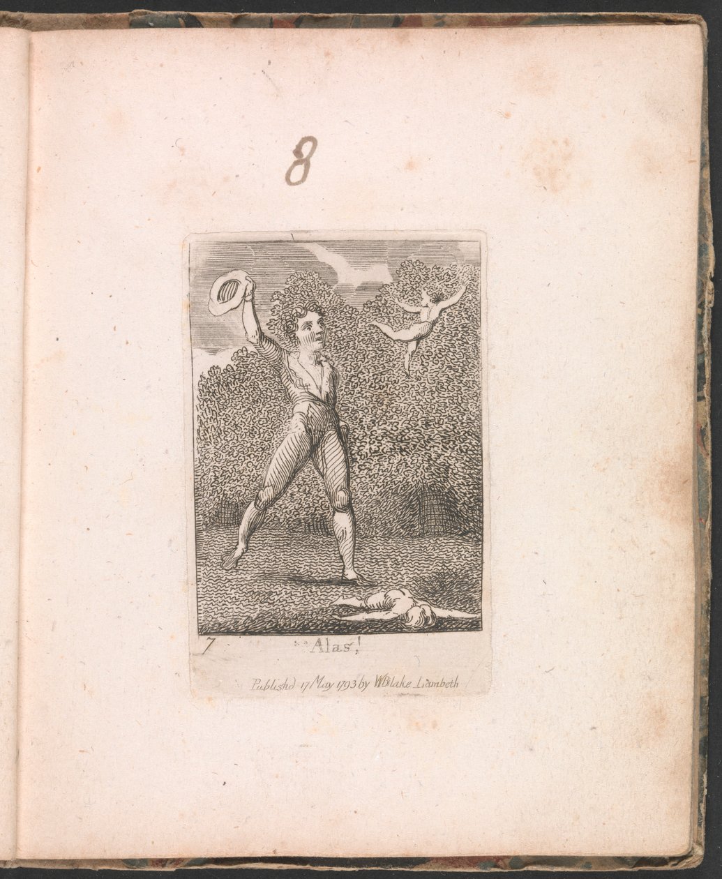 Für Kinder. Die Tore des Paradieses, Platte 9, "Ach!" von William Blake