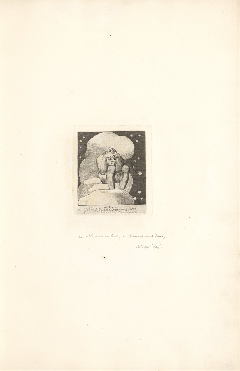 Für die Geschlechter - Die Tore des Paradieses, Tafel 6, Luft von William Blake