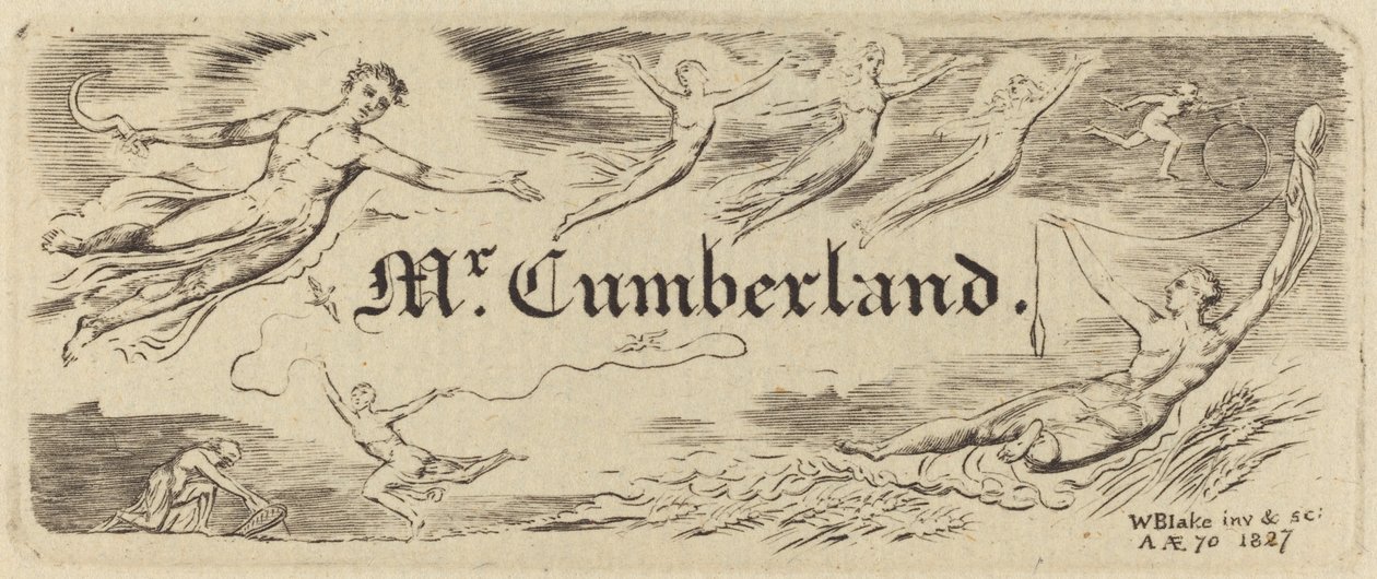 George Cumberlands Karte von William Blake
