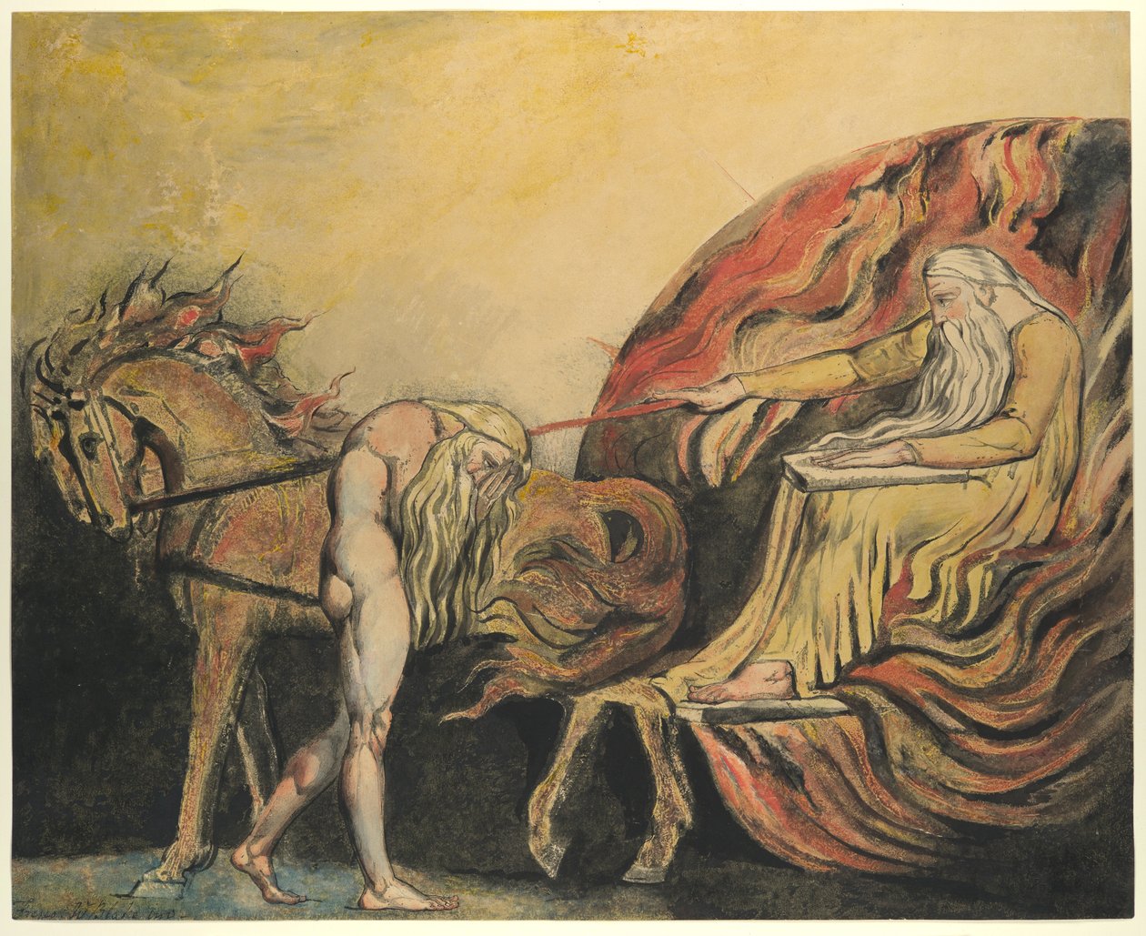 Gott richtet Adam von William Blake