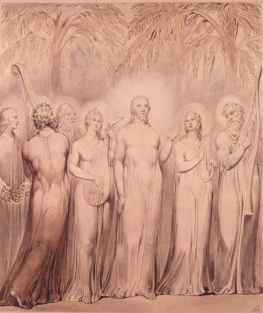 Hymne von Christus und den Aposteln von William Blake