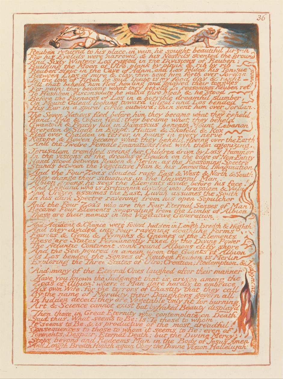 Jerusalem, Platte 36 von William Blake