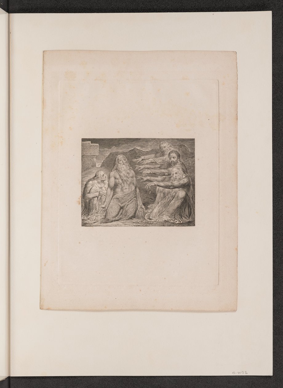 Hiob wird von seinen Freunden getadelt, 1825 von William Blake