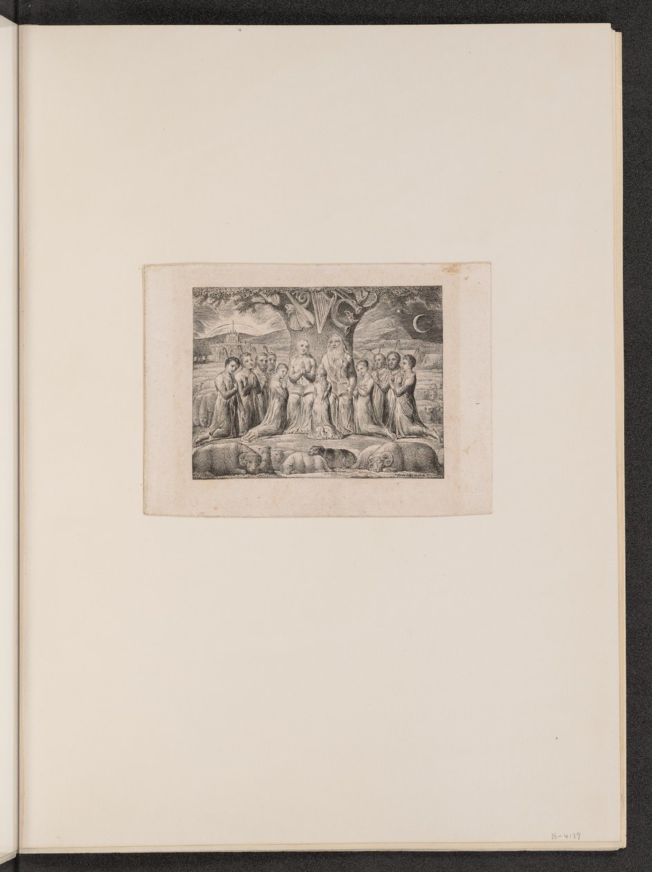 Hiob und seine Familie von William Blake