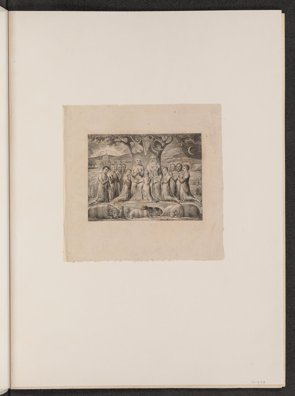 Hiob und seine Familie von William Blake