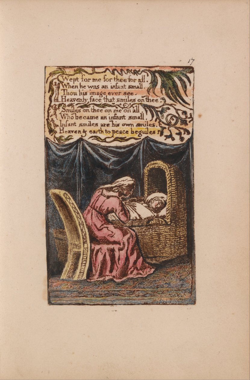 Lieder der Unschuld und Erfahrung, Platte 17, Ein Wiegenlied (Bentley 17) von William Blake